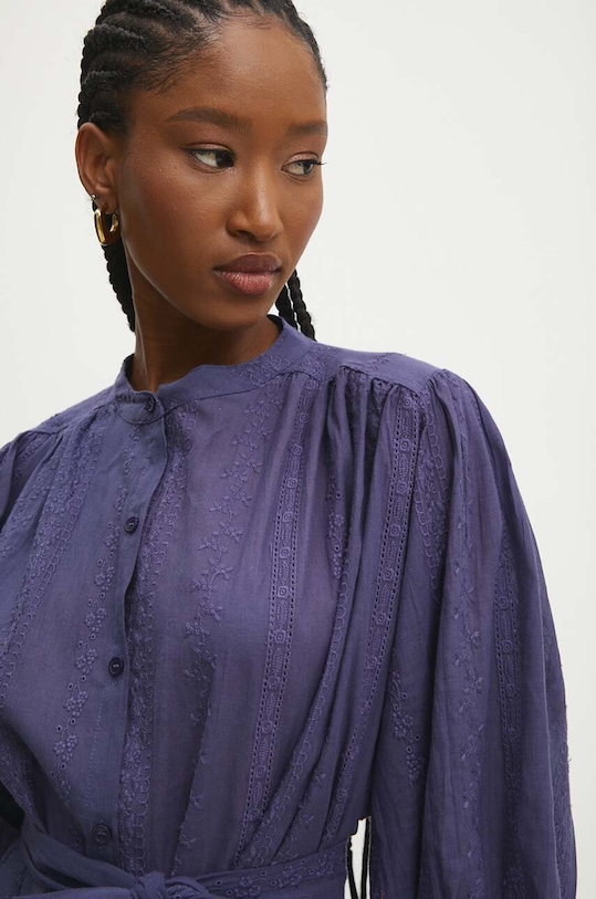 Answear Lab sukienka bawełniana kc798.fkk niebieski