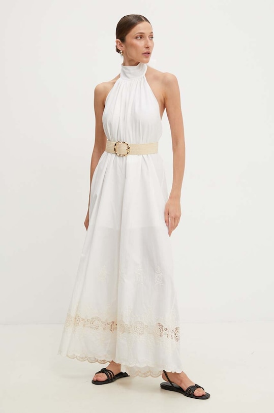 Answear Lab kombinezon bawełniany 95557 biały WZ24