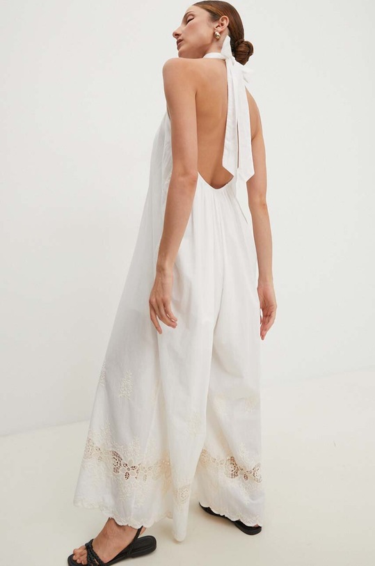 Odzież Answear Lab kombinezon bawełniany 95557 biały