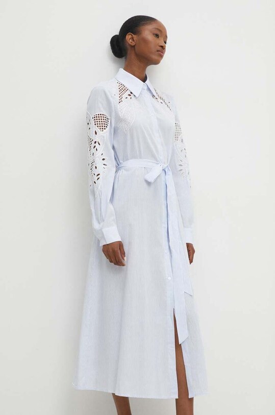 Bavlněné šaty Answear.LAB 4292561.wms modrá WZ24