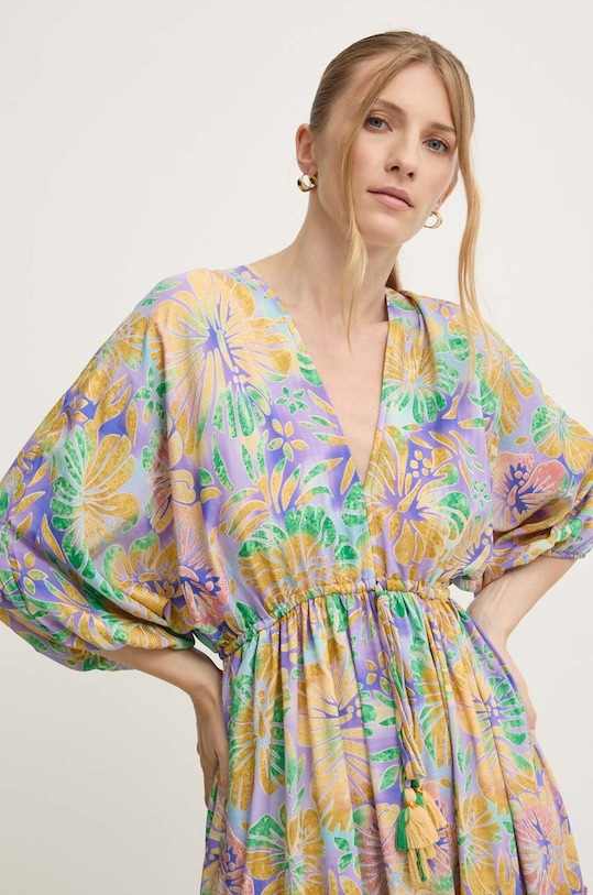 Îmbrăcăminte Answear Lab rochie de mătase g28rm.wms multicolor