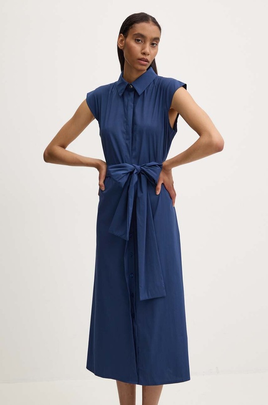 Šaty Answear.LAB midi námořnická modř 2854.ikk