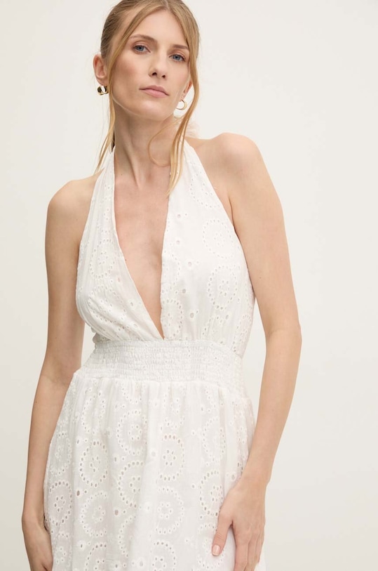 Answear Lab rochie din bumbac r118.IKK alb