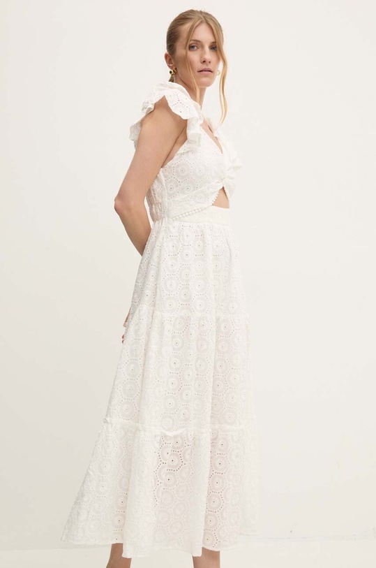 Answear Lab rochie din bumbac alb r110.IKK