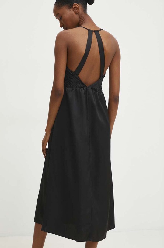 Answear Lab rochie midi negru 5006.IKK