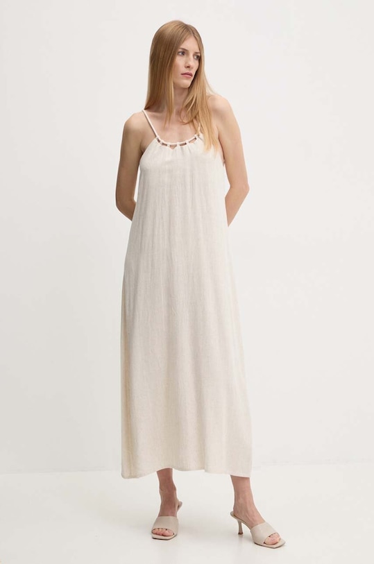 Answear Lab rochie din in 5110.IKK bej WZ24