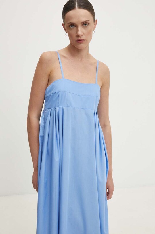 Bavlněné šaty Answear.LAB modrá 5098.IKK