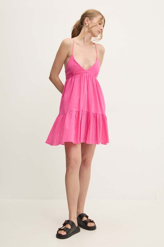 Answear Lab rochie din bumbac roz 4626.IKK