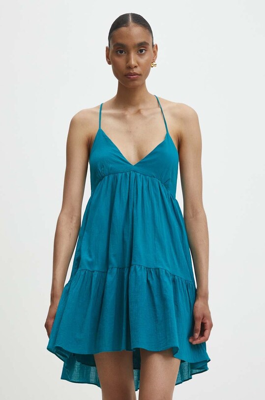 Answear.LAB sukienka bawełniana niebieski 4626.IKK