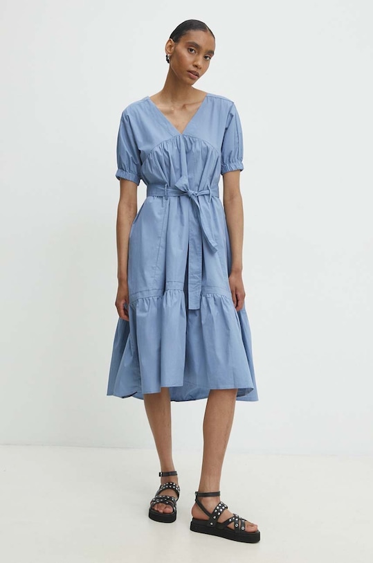 Answear Lab rochie din bumbac 4221.IKK albastru WZ24