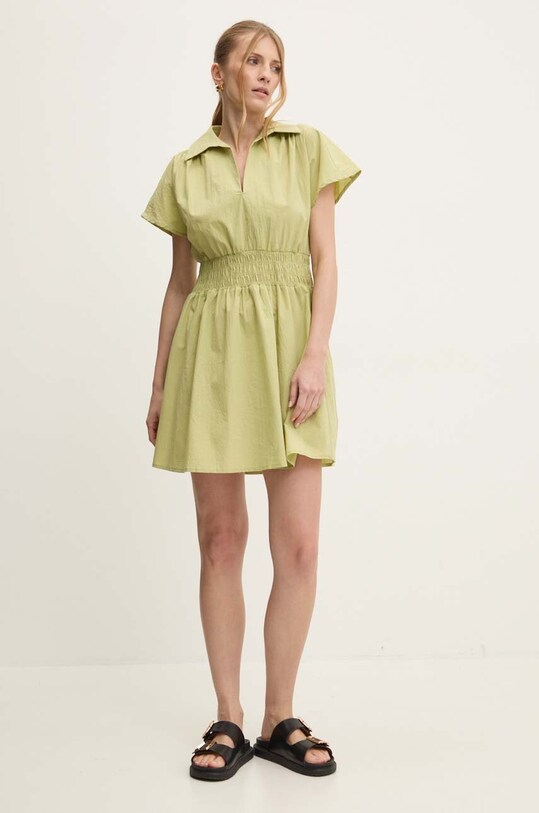 Bavlnené šaty Answear.LAB 4636.IKK zelená WZ24