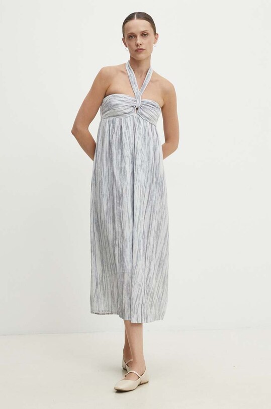 Льняное платье Answear.LAB 1277.ims серый WZ24