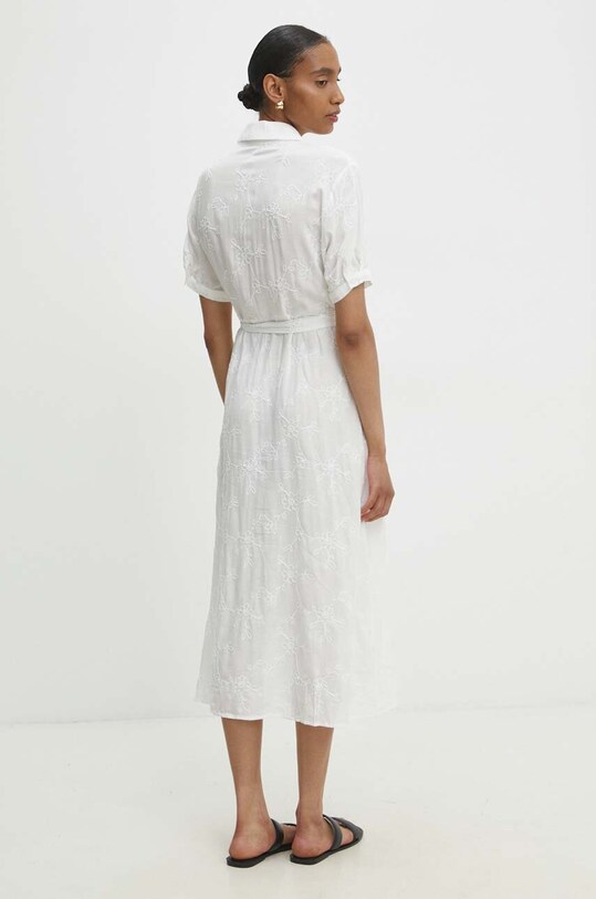 Îmbrăcăminte Answear Lab rochie din in w8617.ims alb