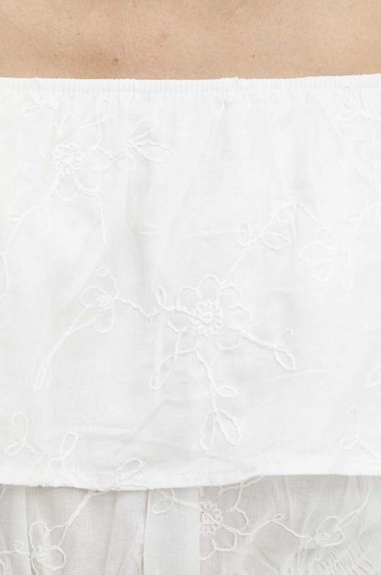 Lněné šaty Answear.LAB 8610.ims bílá