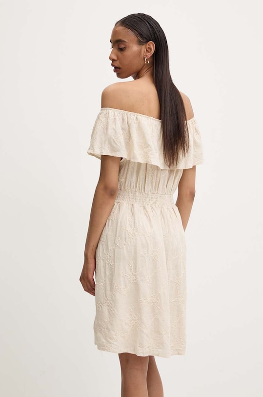 Odzież Answear.LAB sukienka z lnem 8610.ims beżowy