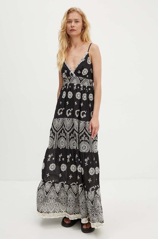 Answear Lab rochie din bumbac NL245857.ums negru WZ24