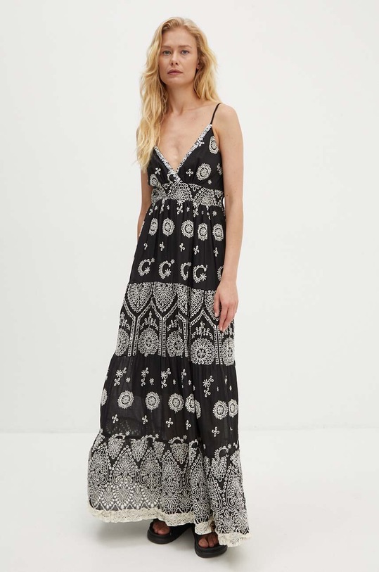 Answear Lab sukienka bawełniana NL245857.ums czarny WZ24