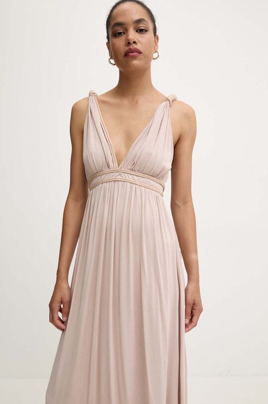 Answear.LAB sukienka NL233938.ums beżowy WZ24