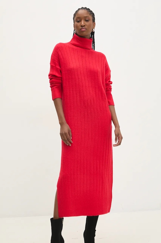 Šaty Answear.LAB LKD.230AUSTIA.ums červená WZ24
