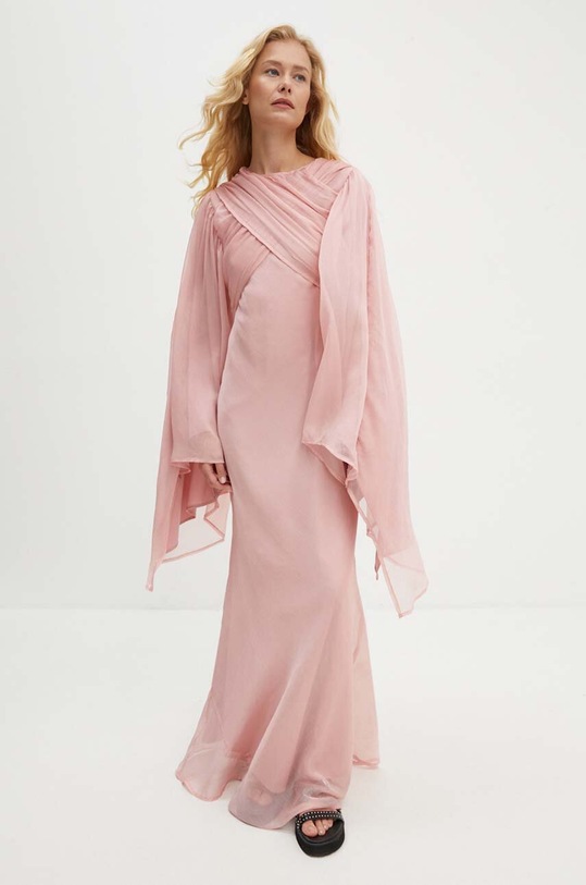 Сукня Answear Lab довгий рожевий 15463.fh