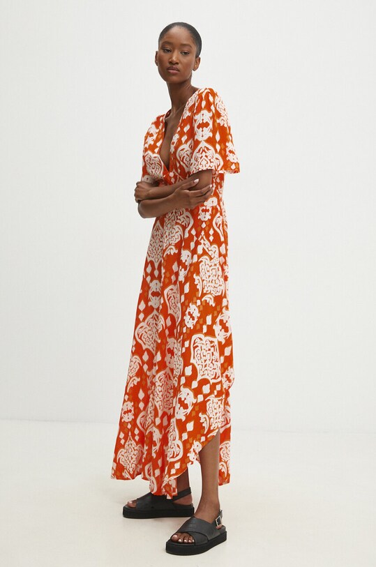 Answear Lab sukienka M30082.HWK pomarańczowy WZ24