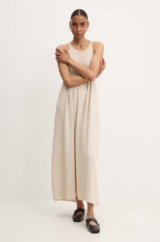 Šaty Answear.LAB maxi béžová 6826.iw
