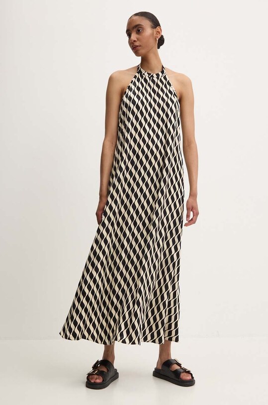 Answear Lab rochie maxi negru 7095.TMS
