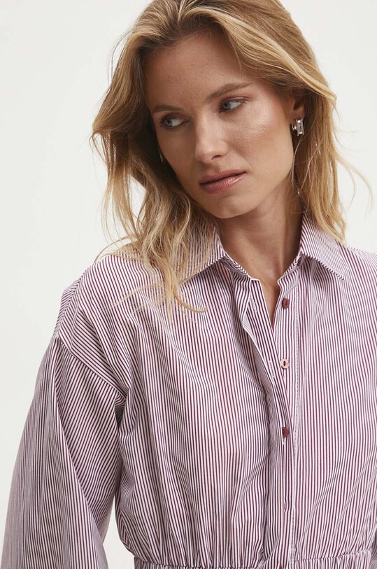 Answear Lab rochie din bumbac rosu 6813.tms