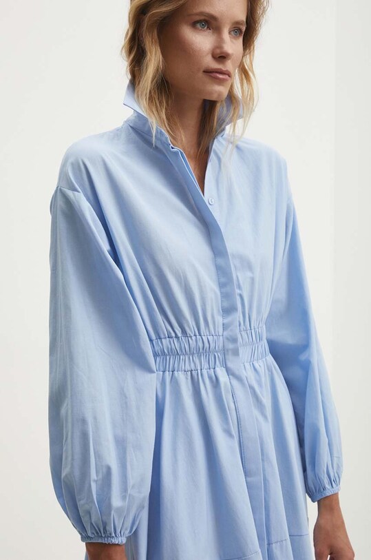 Answear Lab rochie din bumbac albastru 6813.b.TMS