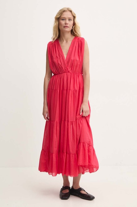 Answear Lab rochie din bumbac 2806.iw rosu WZ24