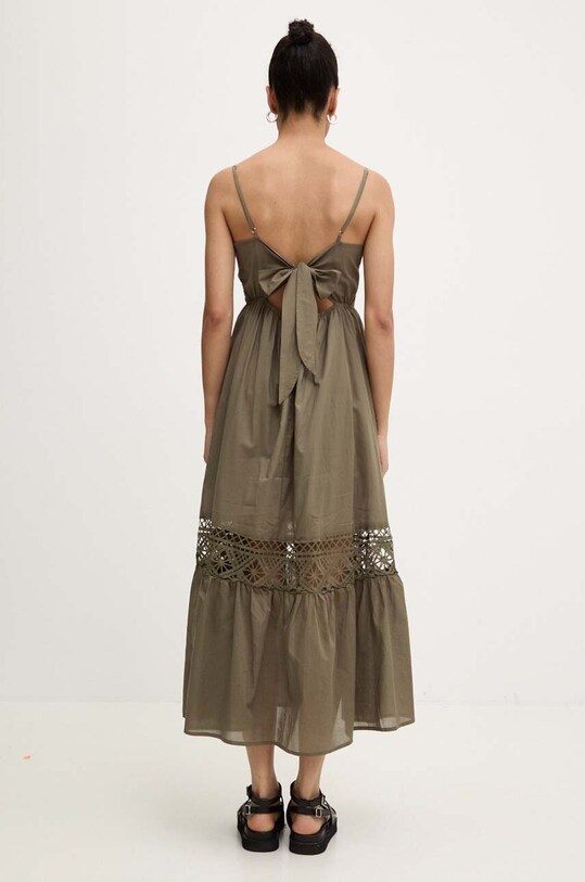 Odzież Answear.LAB sukienka bawełniana 1502.iw zielony