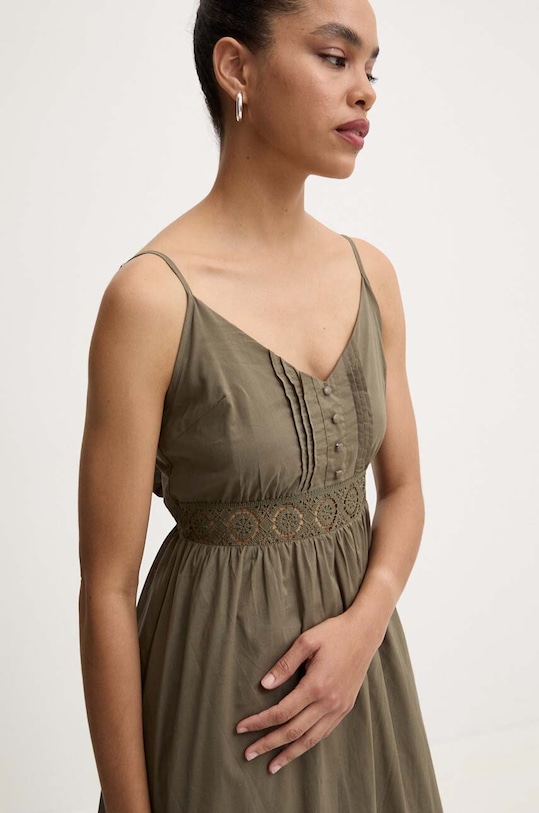 Answear.LAB sukienka bawełniana zielony 1502.iw