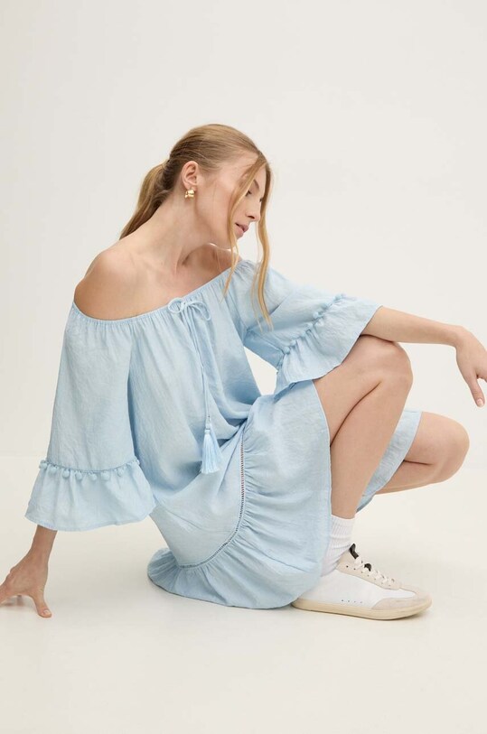 Oblečenie Bavlnené šaty Answear.LAB NL245918..ums modrá