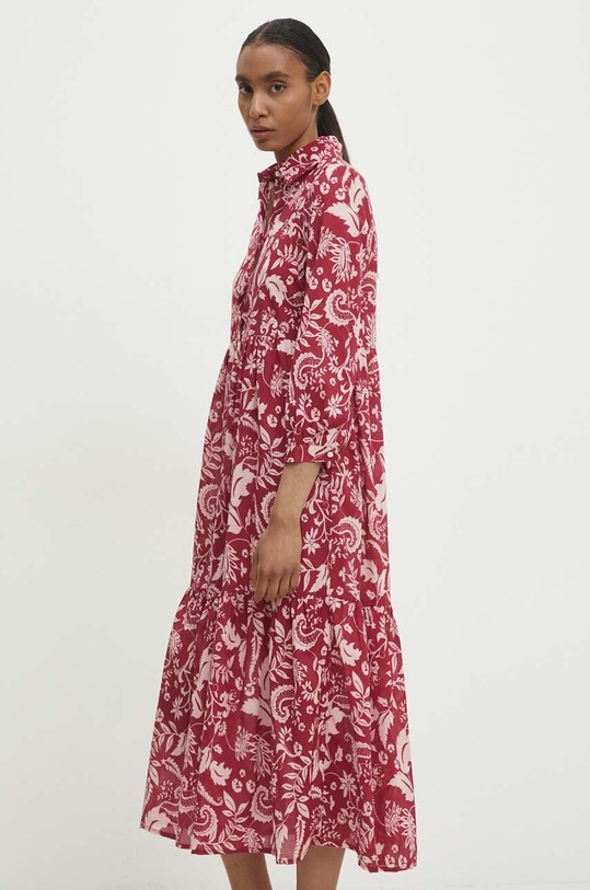 Βαμβακερό φόρεμα Answear.LAB MA678.hms κόκκινο WZ24