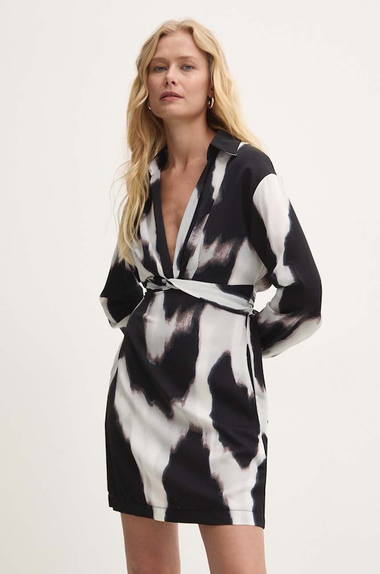 Answear Lab rochie cu guler negru MR21260.hms
