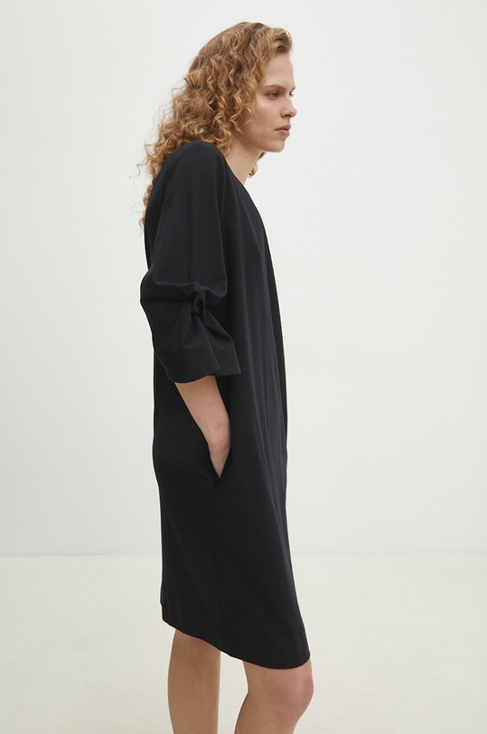 Одежда Шерстяное платье Answear.LAB mlc.sud06y.tjs чёрный