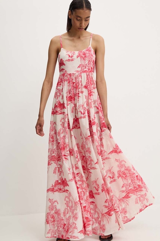 Answear Lab sukienka bawełniana 13768.fh czerwony WZ24