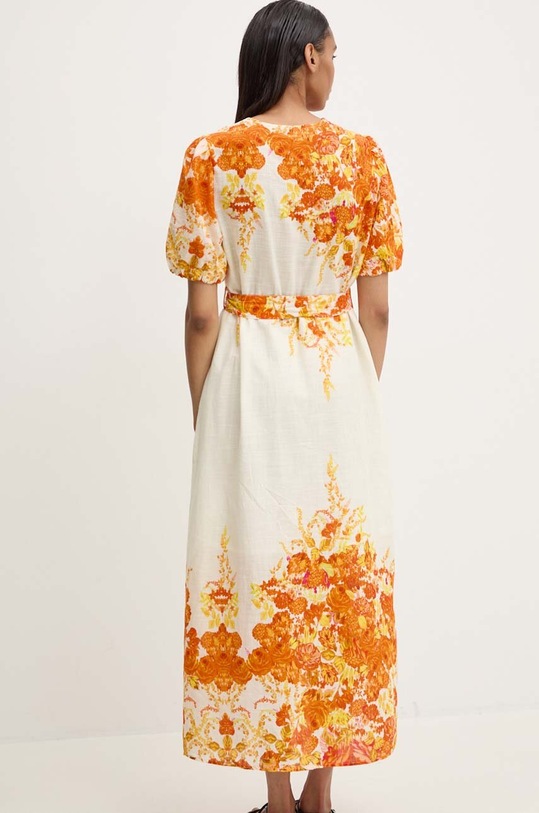 Odzież Answear Lab sukienka bawełniana v3413.1fh pomarańczowy
