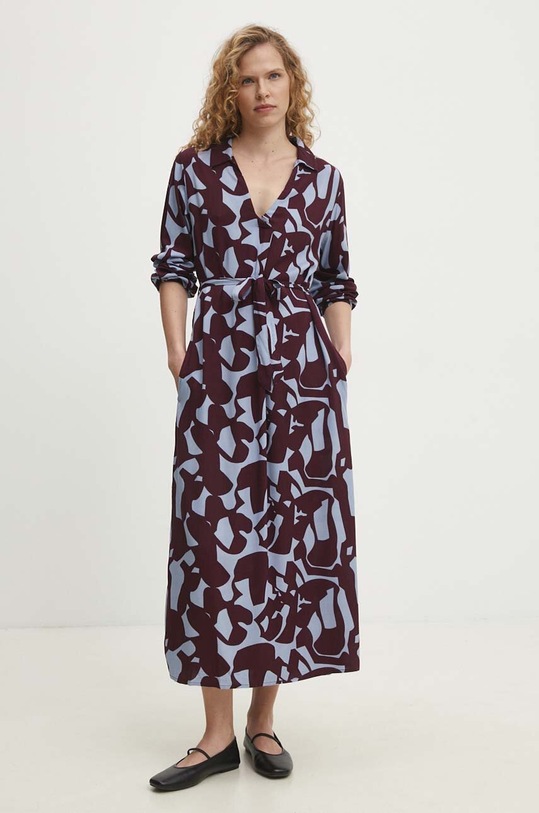 Šaty Answear.LAB D73771M30433A.ph burgundské WZ24