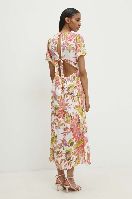 Answear Lab rochie forma V alb mj28276.fms