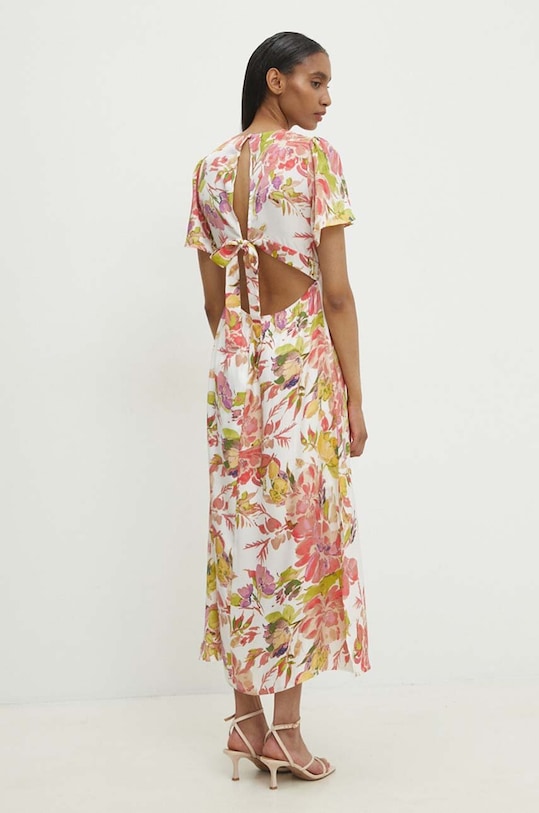 Answear Lab rochie forma V alb mj28276.fms