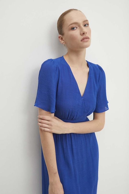 Λινό φόρεμα Answear.LAB mj29019.fms μπλε