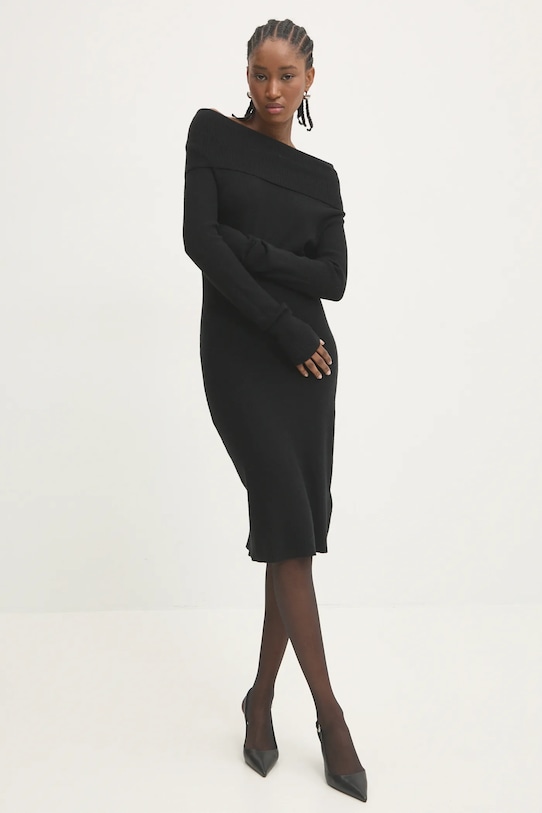 Φόρεμα Answear.LAB ST2327.UMS μαύρο WZ24