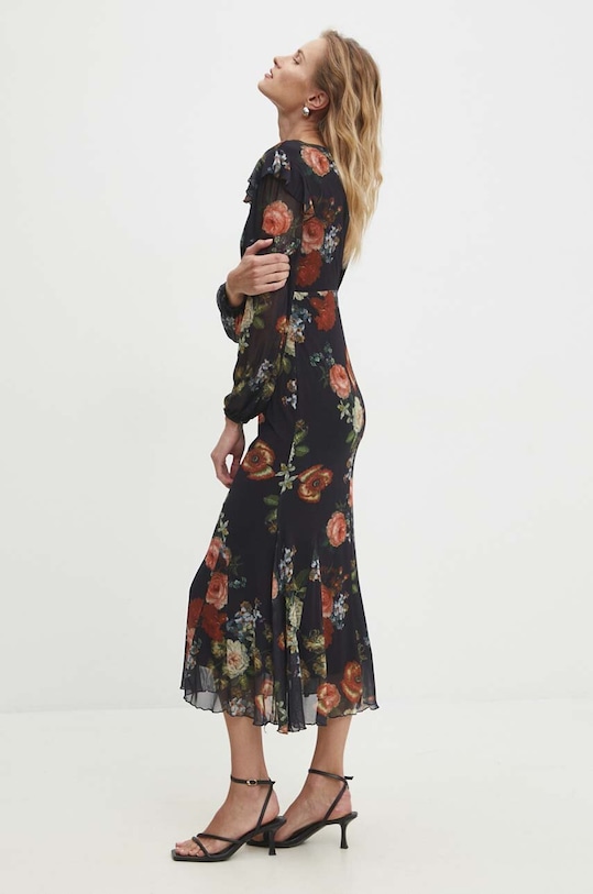 Šaty Answear.LAB midi černá NL234860.UMS