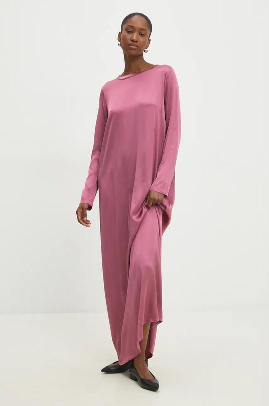 Answear Lab rochie maxi roz 83262.ims