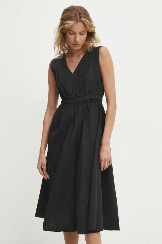 Хлопковое платье Answear.LAB casual чёрный 32295.ims