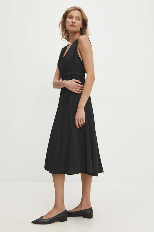 Answear Lab rochie din bumbac 32295.ims negru WZ24