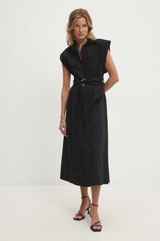 Answear.LAB sukienka bawełniana 57237.ims czarny WZ24