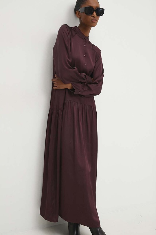 Answear Lab sukienka d913265330.ims bordowy WZ24