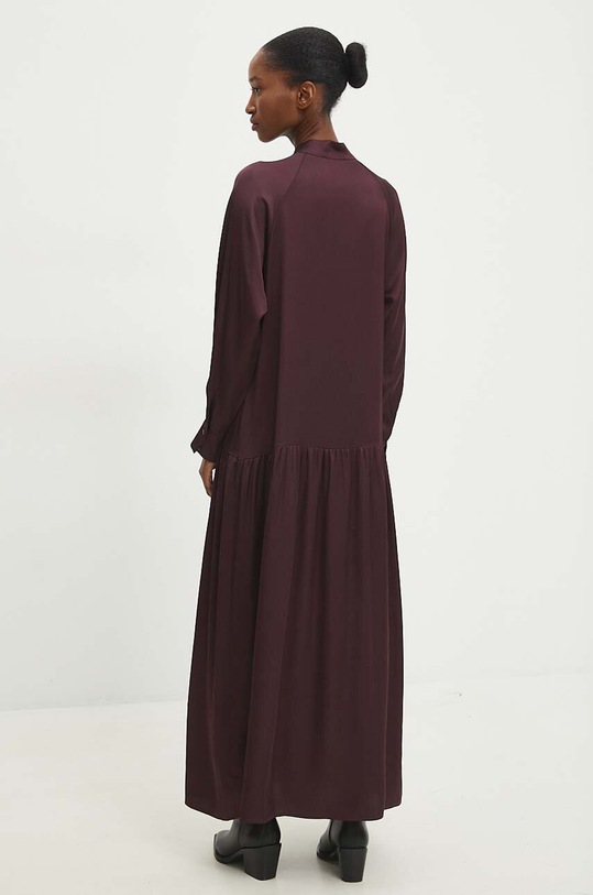 Odzież Answear Lab sukienka d913265330.ims bordowy